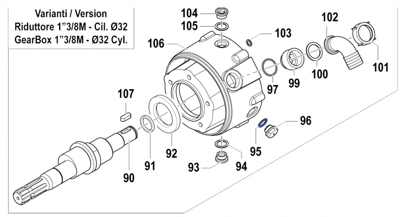 O-Ring 1210004800 for Comet Pumps APS 101-121