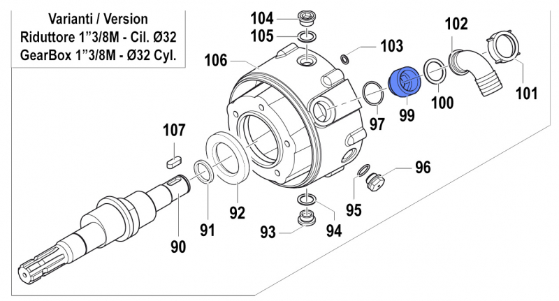 Special Coupling 2805000600 for Comet Pumps APS 101-121