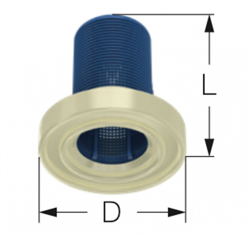 Lechler Düsenfilter aus POM mit Formdichtung