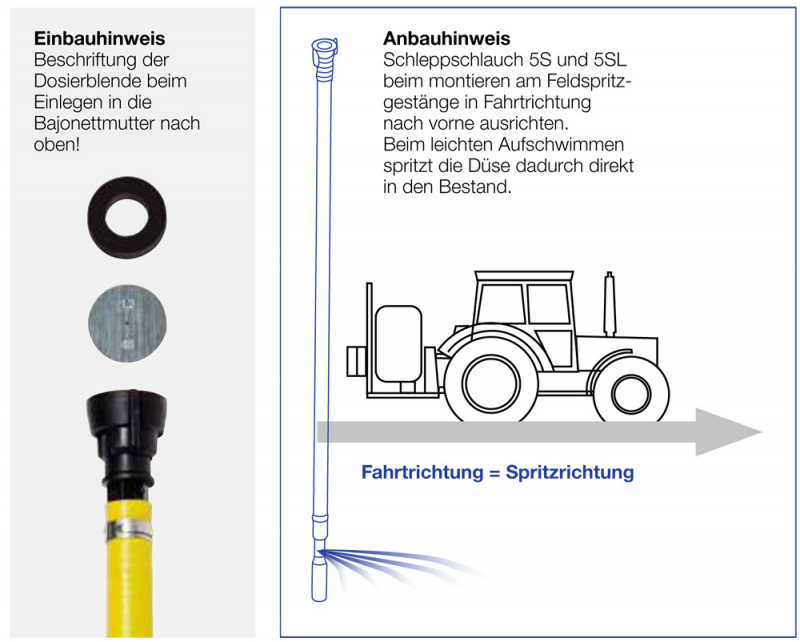 Lechler tow hose Installation instructions