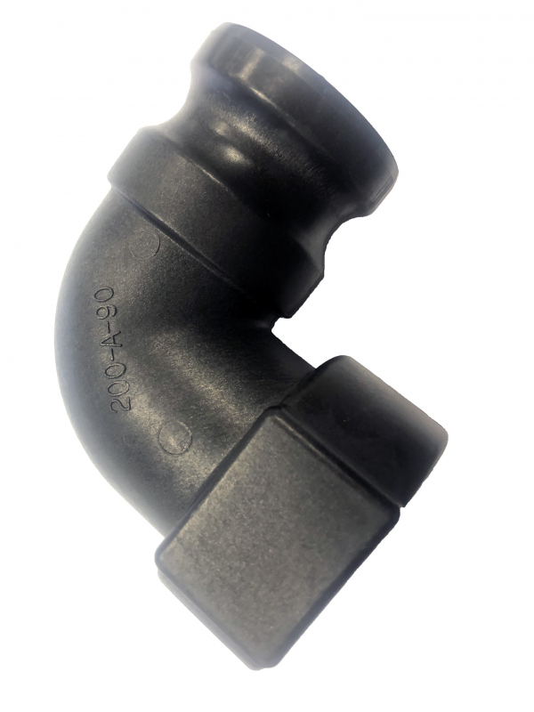 FIXLOC - KAMLOK Vaterteil mit Bogen 90° und Innengewinde