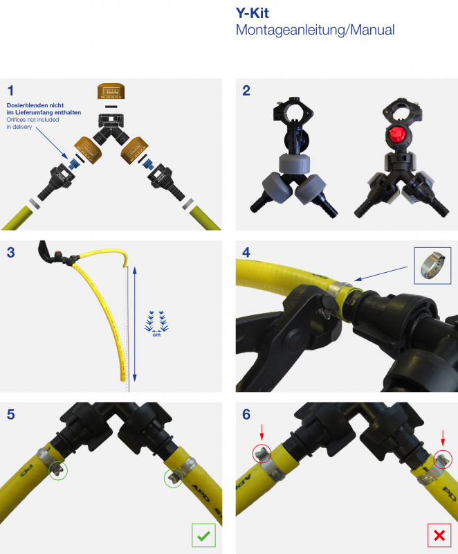 Lechler Y-Kit for Dropleg assembly